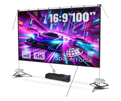 Ekran projekcyjny Spacetronik Przenośny Ekran Projekcyjny 100"